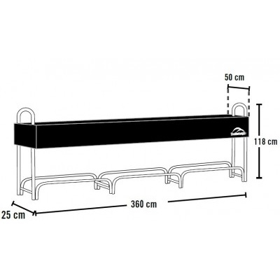 Dřevník SHELTERLOGIC 3,6 m